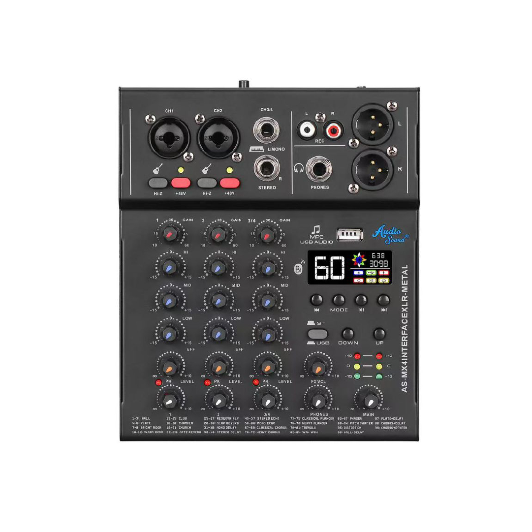 Mixer AS-MX4INTERFACE METAL – Audio Sound_1 Mixer AS-MX4INTERFACE METAL – Audio Sound_1