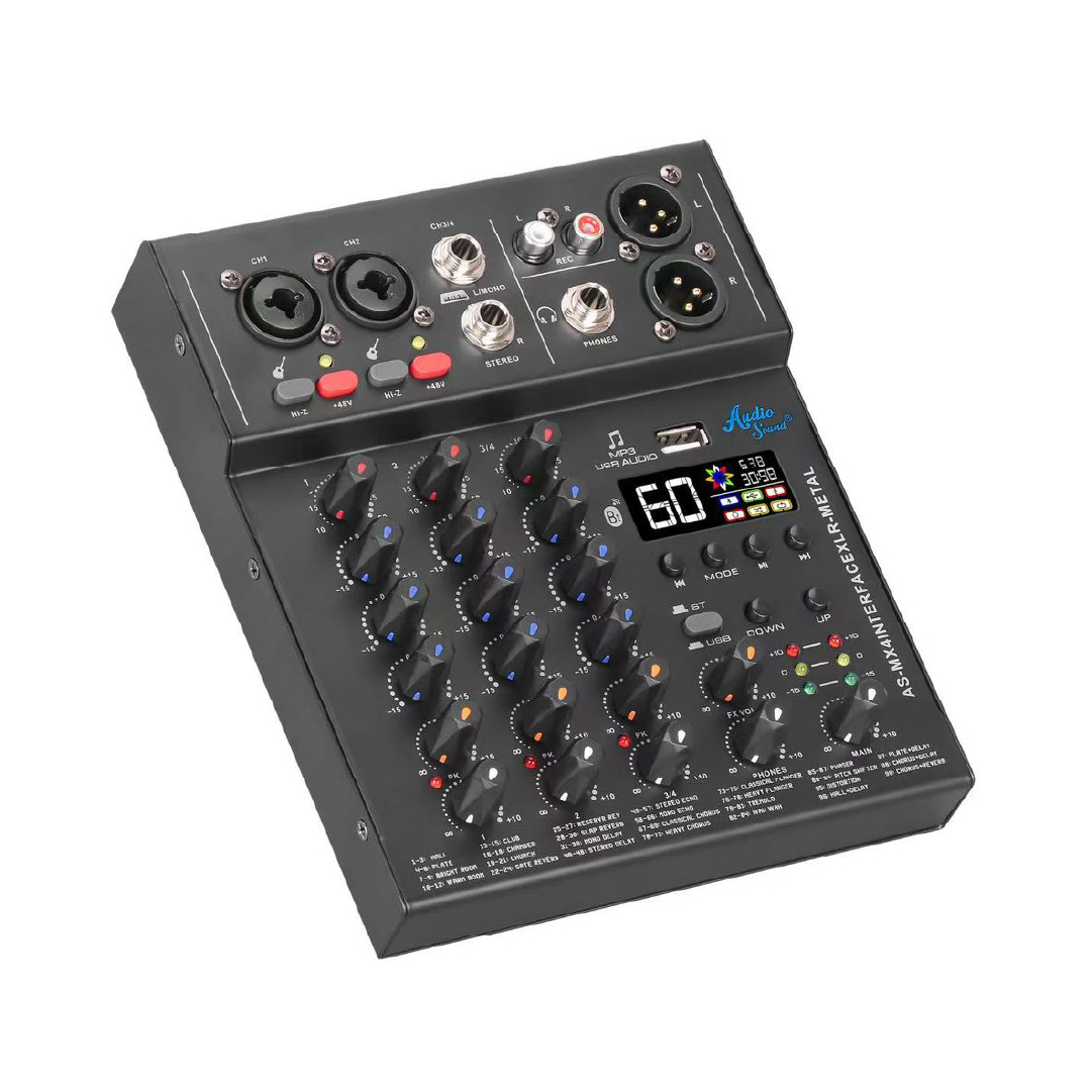 Mixer AS-MX4INTERFACE METAL – Audio Sound_2